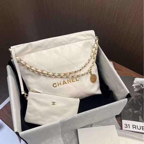 Chanel 22bag白金小號 近全新🈶購證