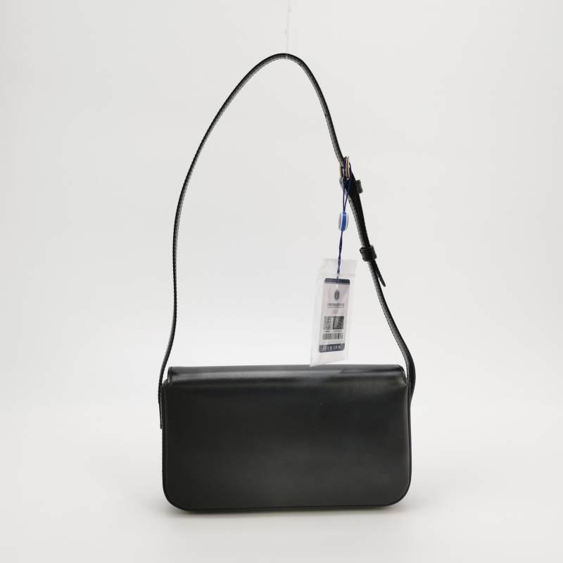 Celine Claude牛皮純色凱旋門Logo單肩包-4