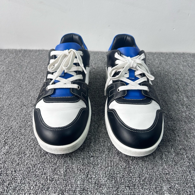 愛馬仕/Hermes Freestyle 厚底藍黑拼色板鞋 /40.5碼 98新-3