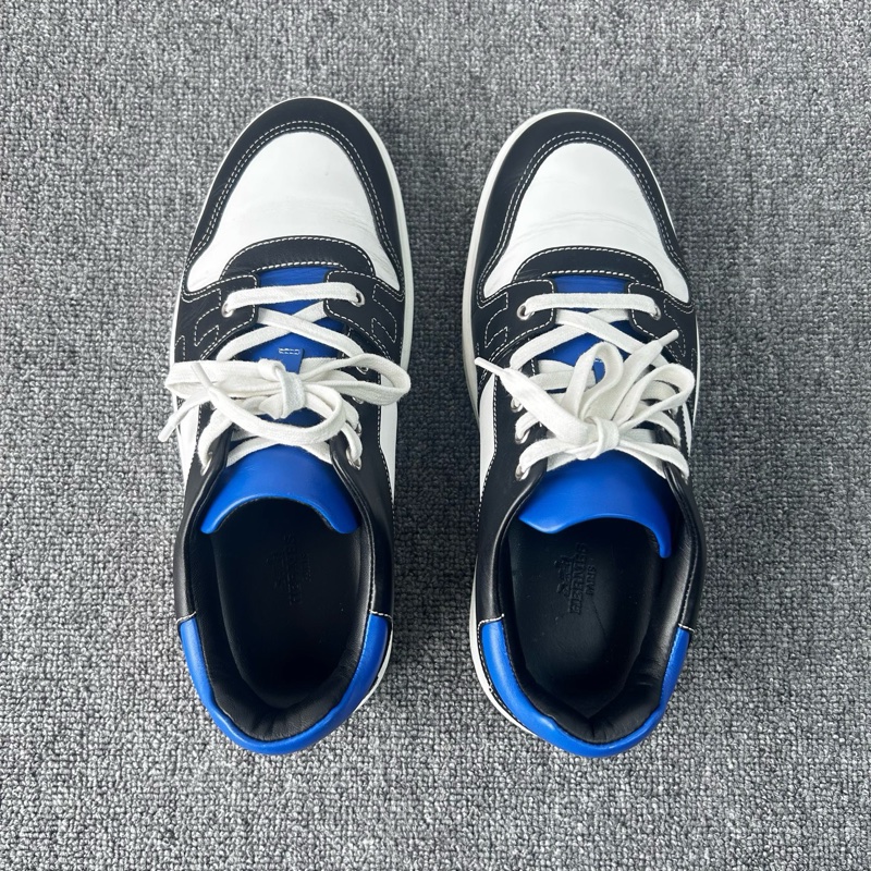 愛馬仕/Hermes Freestyle 厚底藍黑拼色板鞋 /40.5碼 98新-4