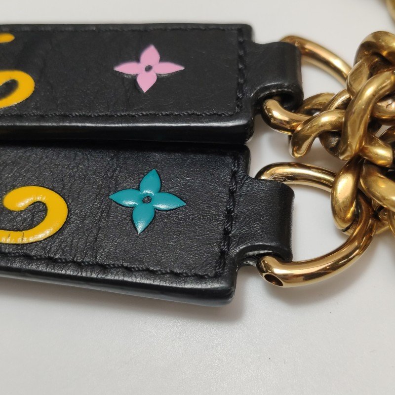 Louis Vuitton (LV) New Wave牛皮純色絎縫Logo標誌單肩包晶片款-9