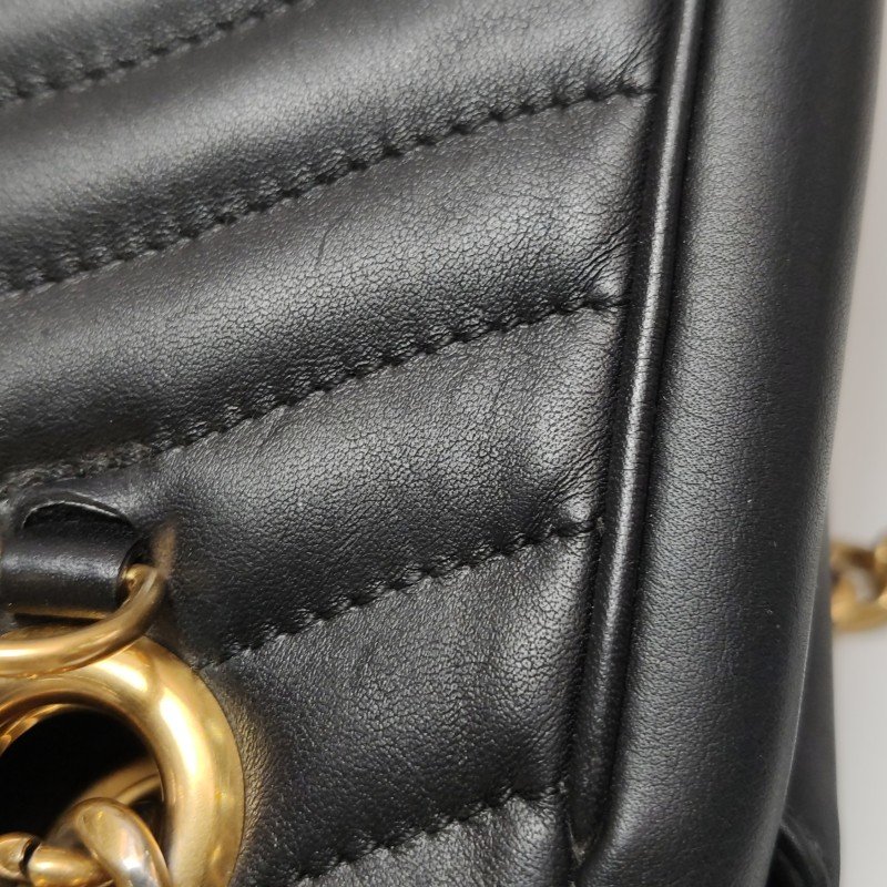 Louis Vuitton (LV) New Wave牛皮純色絎縫Logo標誌單肩包晶片款-20