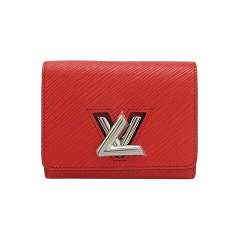Louis Vuitton (LV) Twist小號牛皮水波紋LV旋轉鎖扣錢包