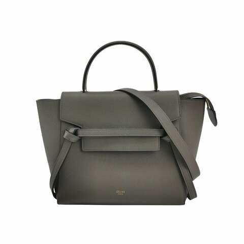 Celine Belt鯰魚包Micro牛皮純色紐結飾帶斜背包單肩包