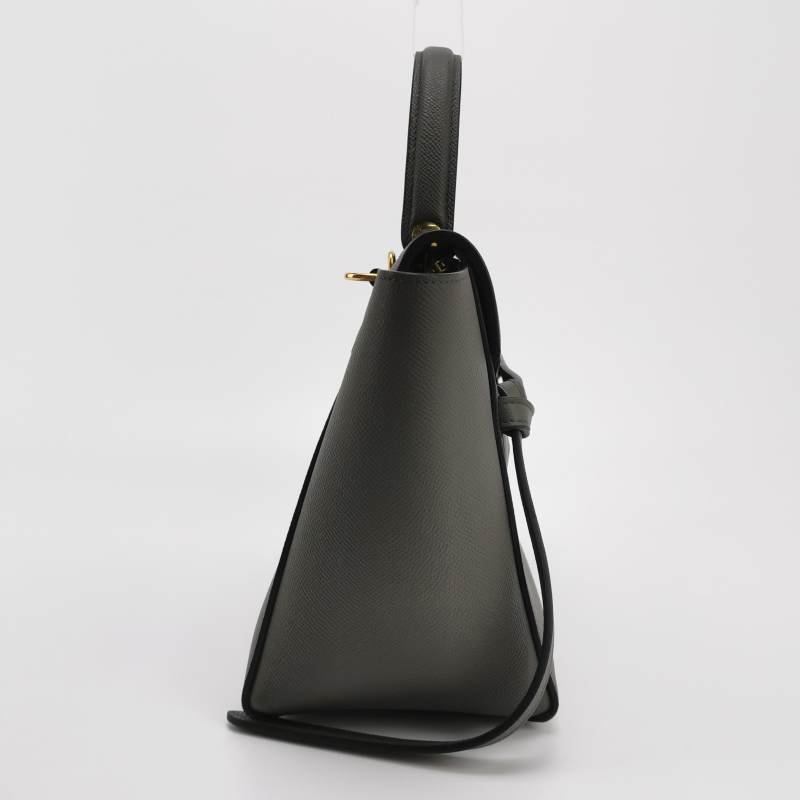 Celine Belt鯰魚包Micro牛皮純色紐結飾帶斜背包單肩包-3