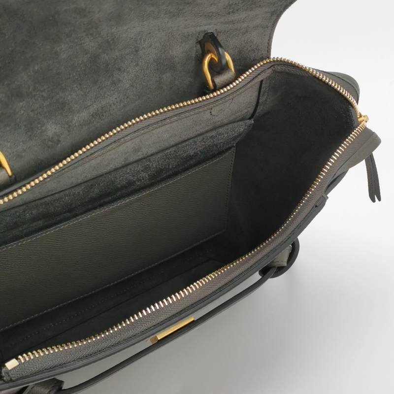Celine Belt鯰魚包Micro牛皮純色紐結飾帶斜背包單肩包-6