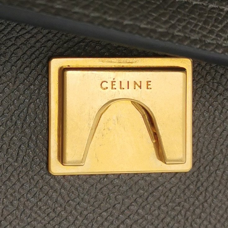 Celine Belt鯰魚包Micro牛皮純色紐結飾帶斜背包單肩包-7