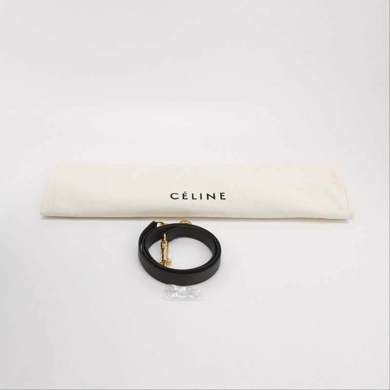 Celine Belt鯰魚包Micro牛皮純色紐結飾帶斜背包單肩包-9
