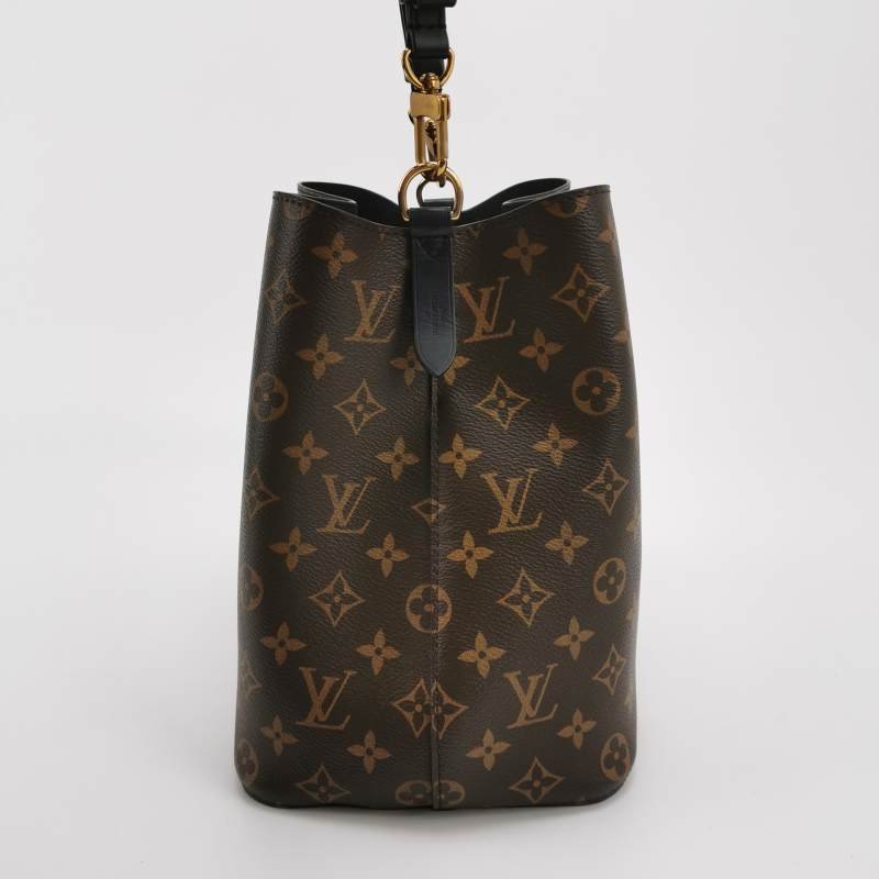 Louis Vuitton (LV) NÉONOÉ中型牛皮Monogram印花抽繩肩背包晶片款-3