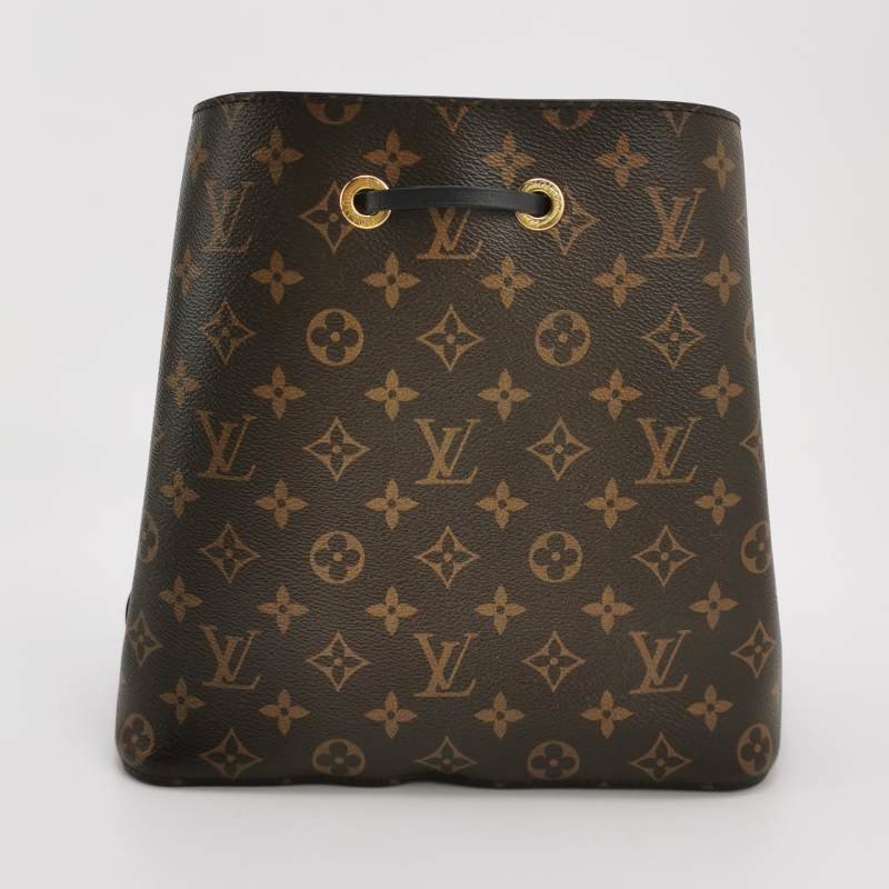 Louis Vuitton (LV) NÉONOÉ中型牛皮Monogram印花抽繩肩背包晶片款-4