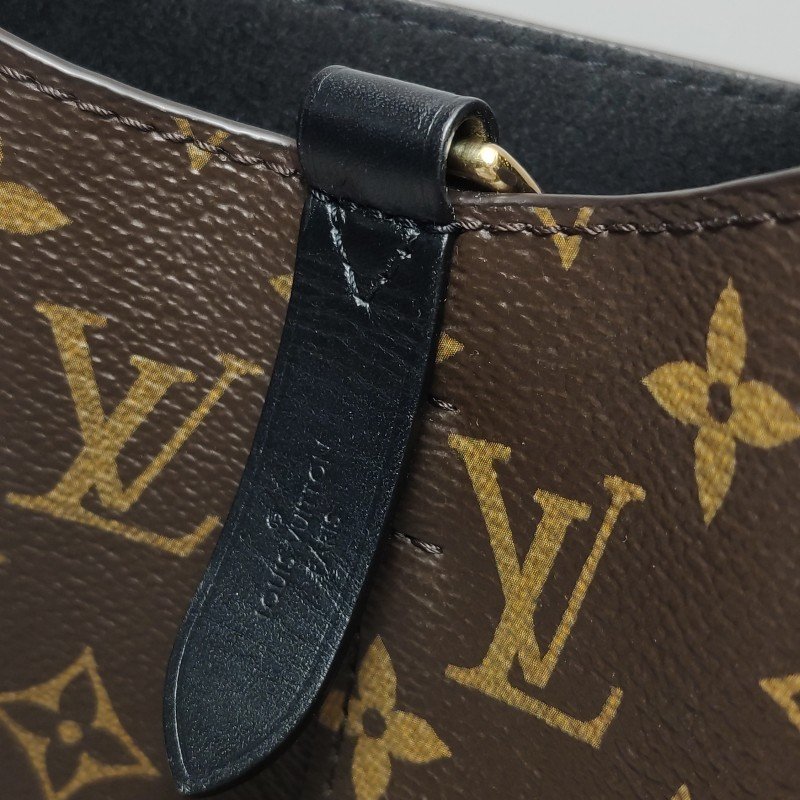 Louis Vuitton (LV) NÉONOÉ中型牛皮Monogram印花抽繩肩背包晶片款-15