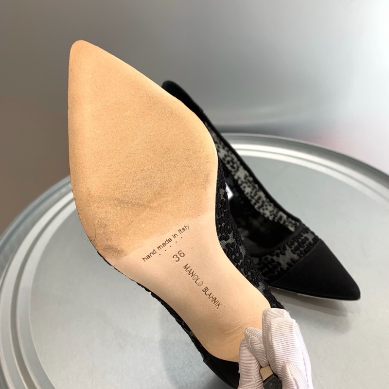 MANOLO BLAHNIK 蕾丝高跟鞋-3