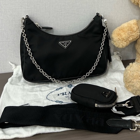 Prada/普拉達 帆布三合一鏈條包