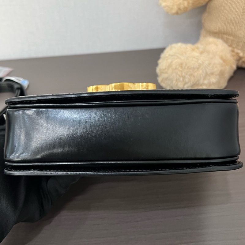 Celine/賽琳 黑金小號TRIOMPHE凱旋門豆腐包-5