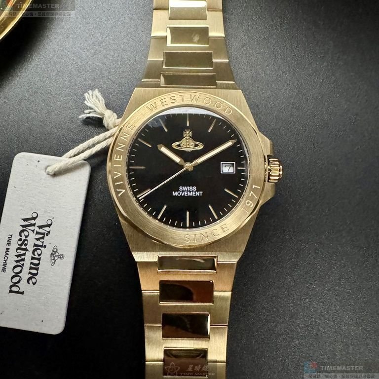 Vivienne Westwood手錶,編號VW30314,38mm金色錶殼,金色錶帶款-3