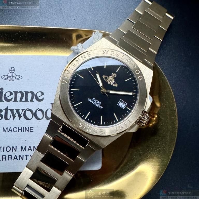 Vivienne Westwood手錶,編號VW30314,38mm金色錶殼,金色錶帶款-8