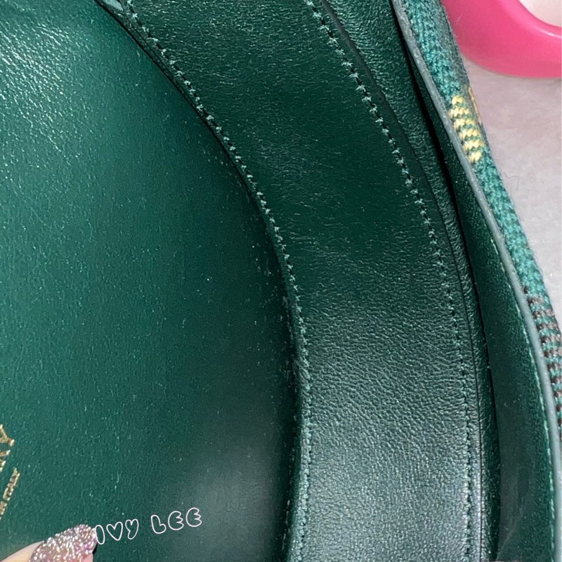 BURBERRY Rocking Horse 包 綠格紋馬鞍包 斜背包 肩背包 8081408正品 二手精品-6