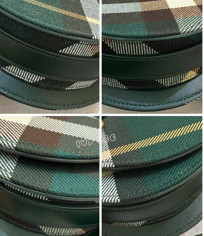 BURBERRY Rocking Horse 包 綠格紋馬鞍包 斜背包 肩背包 8081408正品 二手精品-11