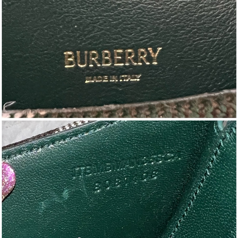 BURBERRY Rocking Horse 包 綠格紋馬鞍包 斜背包 肩背包 8081408正品 二手精品-12