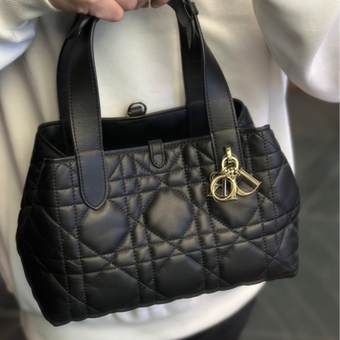 ✨Dior迪奧｜Toujours黑金牛皮土著包｜小號｜98新 24年碼