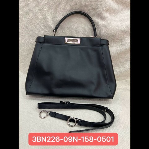Fendi Peekaboo 黑銀 中號