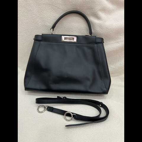 Fendi Peekaboo 黑銀 中號