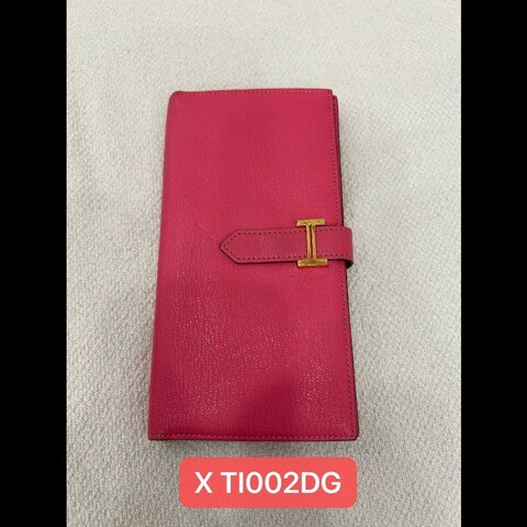 Hermes Bearn wallet 長款錢包 艷桃粉
