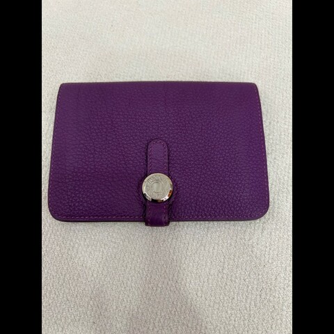 Hermes Dogon compact 短款錢包  海葵紫