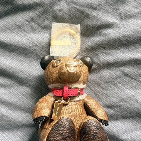 coach 老花 小熊🐻吊飾