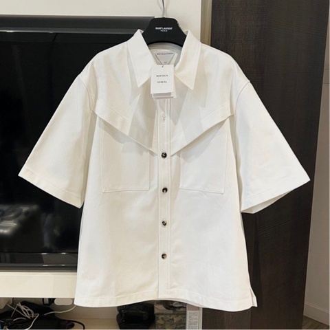 Bottega Veneta 白色厚身恤衫 Size50 (全新)