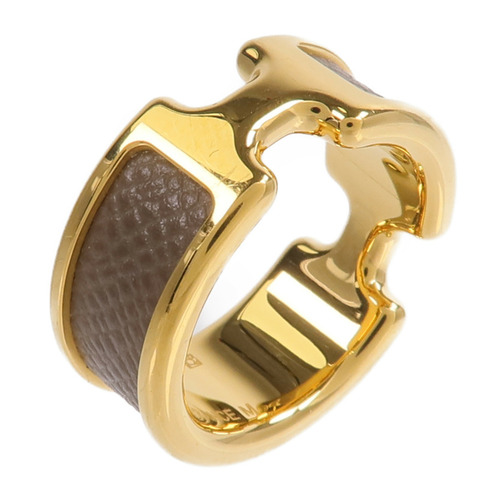 HERMES Metal/Madame皮革Olympe Ring SM戒指