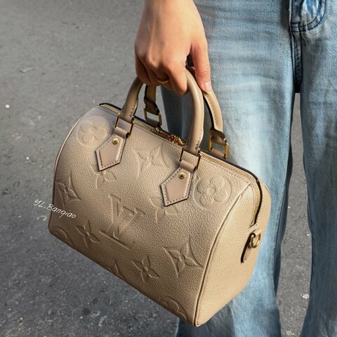 Y2051-LV  Speedy25裸色牛皮壓紋波士頓包M59273