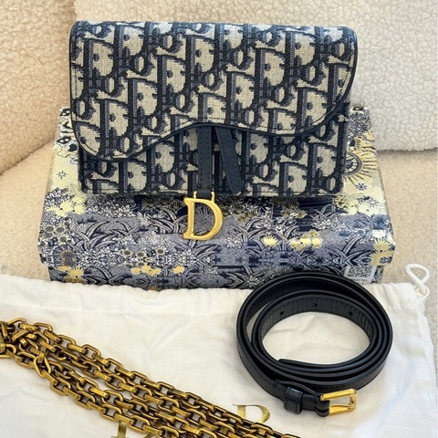 【✨ 全網最低價!】 Dior Oblique老花 單肩 斜挎 腰包 (下單前先詢問庫存❗️❗️)