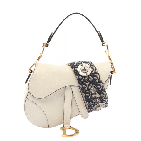 Christian Dior SADDLE Mini 兩用手提包（肩帶需另購）皮革