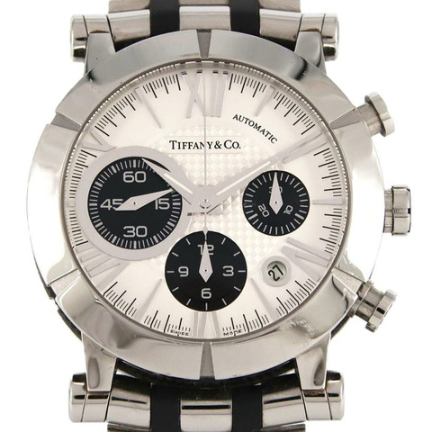 Tiffany & Co.) Atlas Gent Chrono Z1000.82.12A21A00A 不鏽鋼 x 橡膠自動腕錶