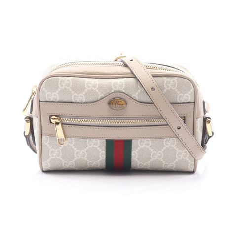 GUCCI Ophidia GG Supreme 肩挎包 517350 帆布皮革 米色 二手