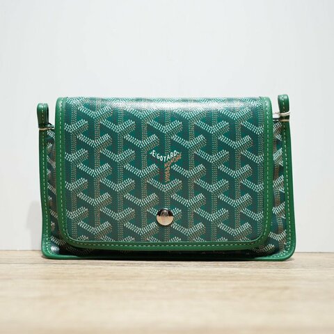 GOYARD 綠色PVCGOYARD信封包肩背包