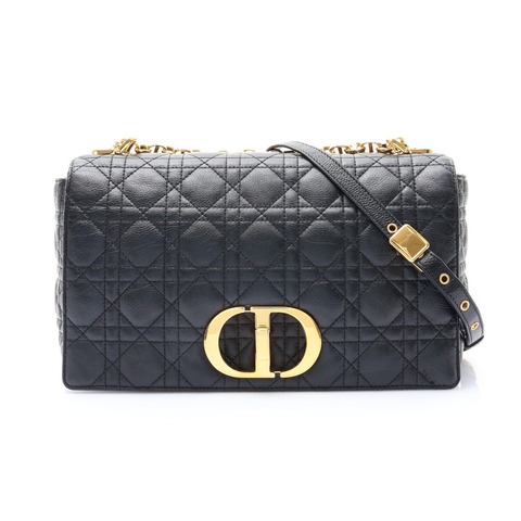 黑色 Cannage 牛皮 Dior Caro 大型 肩背包【Dior 迪奧】 M9243UWHC
