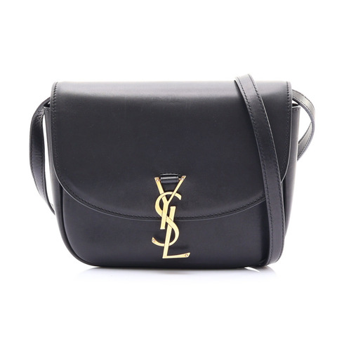 黑色牛皮 Kaia Medium Satchel 肩背包【SAINT LAURENT YSL 聖羅蘭】 634818
