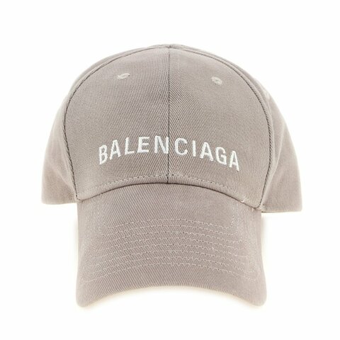 【Balenciaga 巴黎世家】Logo Cap 棒球帽 鴨舌帽 帽子 米色 灰色 782787