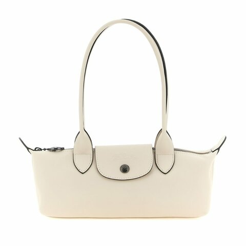【LONGCHAMP】Le Pliage Xtra M 牛皮 肩背包 腋下包 法棍包 白紙色 10370987555