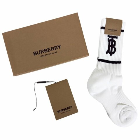 BURBERRY 中筒襪