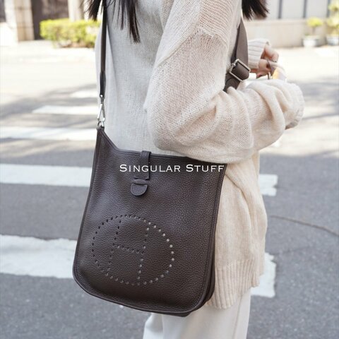 Hermès 第三代Evelyne 29cm 巧克力色