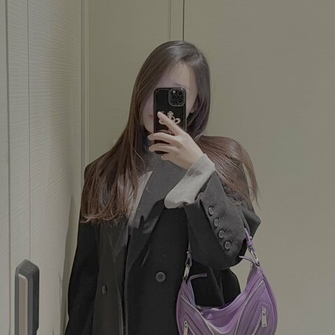VERSACE 紫色銀扣腋下包 29*17*4.5 98新配件塵袋