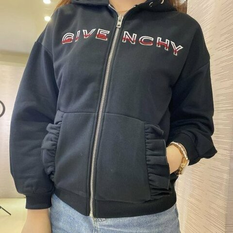 💎Han's house精品服飾💎GIVENCHY 紀梵希 刺繡 LOGO 連帽 外套 現貨青年款