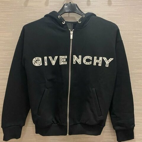 💎Han's house精品服飾💎GIVENCHY 紀梵希 刺繡 LOGO 連帽 外套 ~現貨 青年款