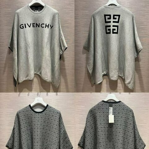 💎Han's house精品服飾💎 Givenchy 紀梵希 4G雙面斗篷 針織 毛衣 可手水洗 現貨青年款原價21900