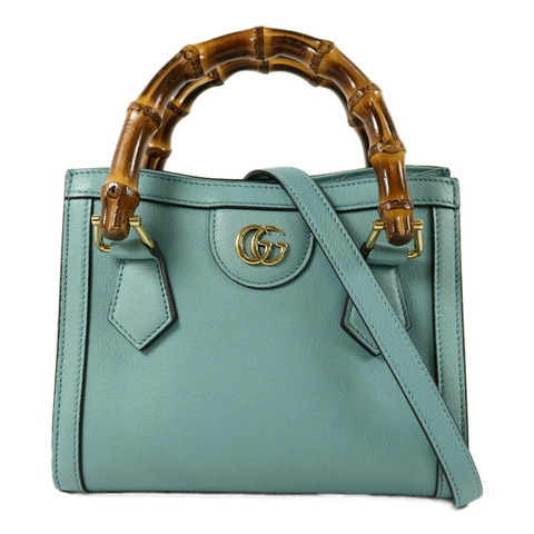 GUCCI 牛皮皮革Mini Diana手挽肩背兩用袋