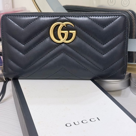 Gucci Marmont系列 牛皮皮夾