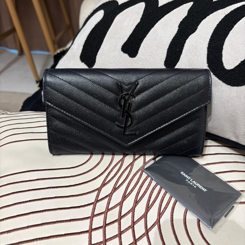 YSL SAINT LAURENT long wallet  Cassandra